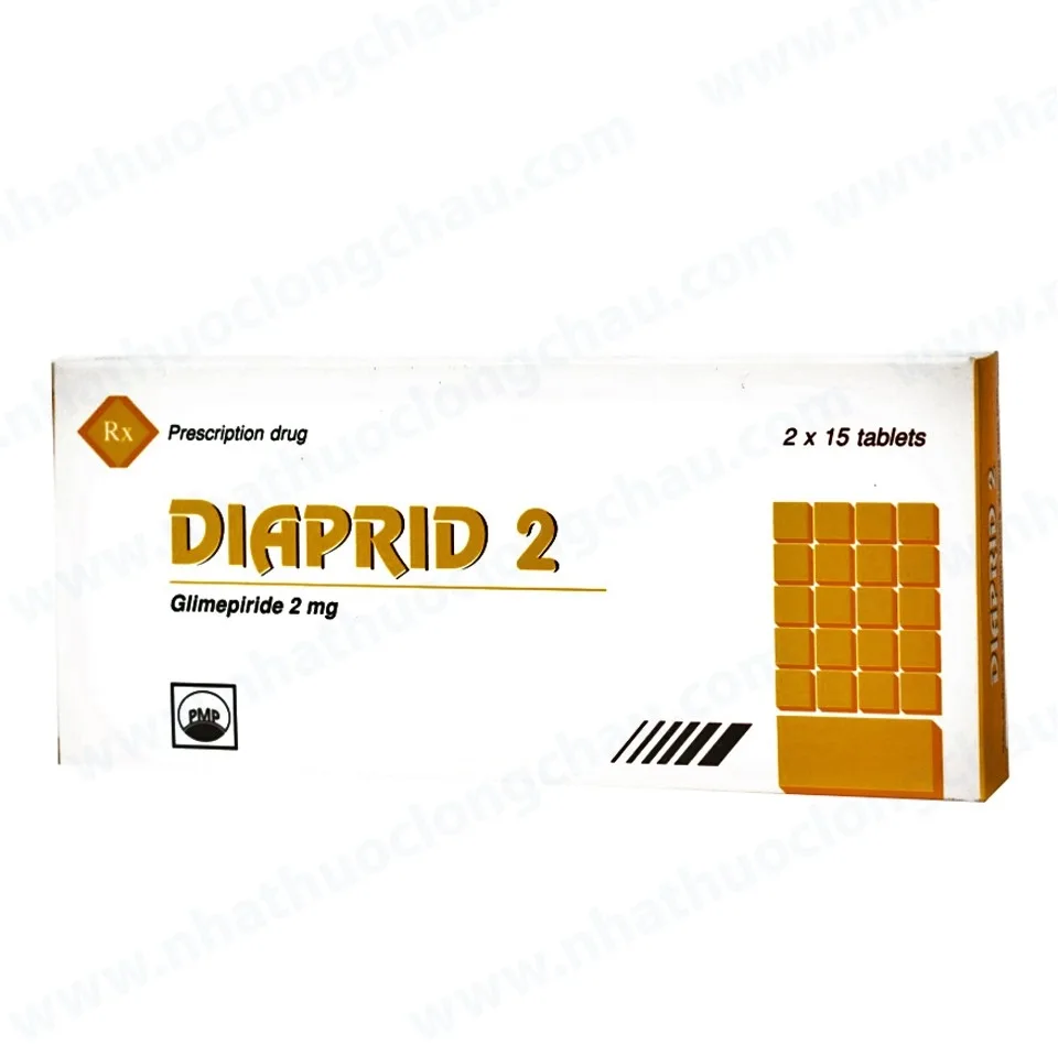 Hình ảnh Thuốc Diaprid 2 Pymepharco điều trị đái tháo đường típ 2 (2 vỉ x 15 viên)