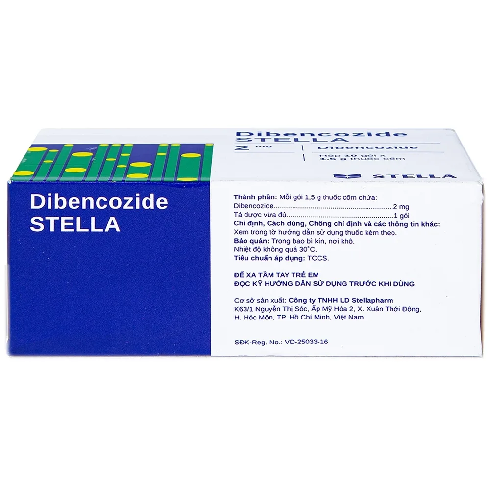 Hình ảnh Thuốc cốm Dibencozide Stella 2mg điều trị hỗ trợ chán ăn, suy dinh dưỡng, chậm lớn (10 gói x 1.5g)