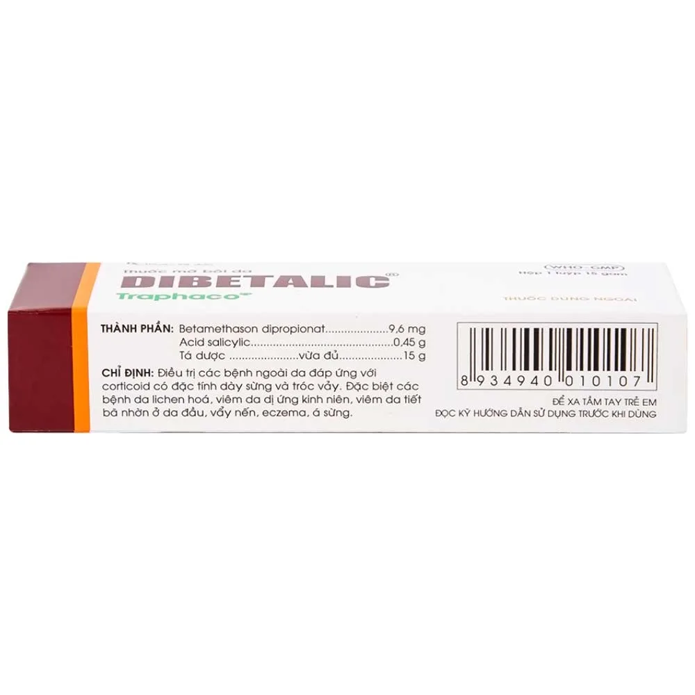 Hình ảnh Thuốc Dibetalic Traphaco điều trị các bệnh ngoài da (15g)