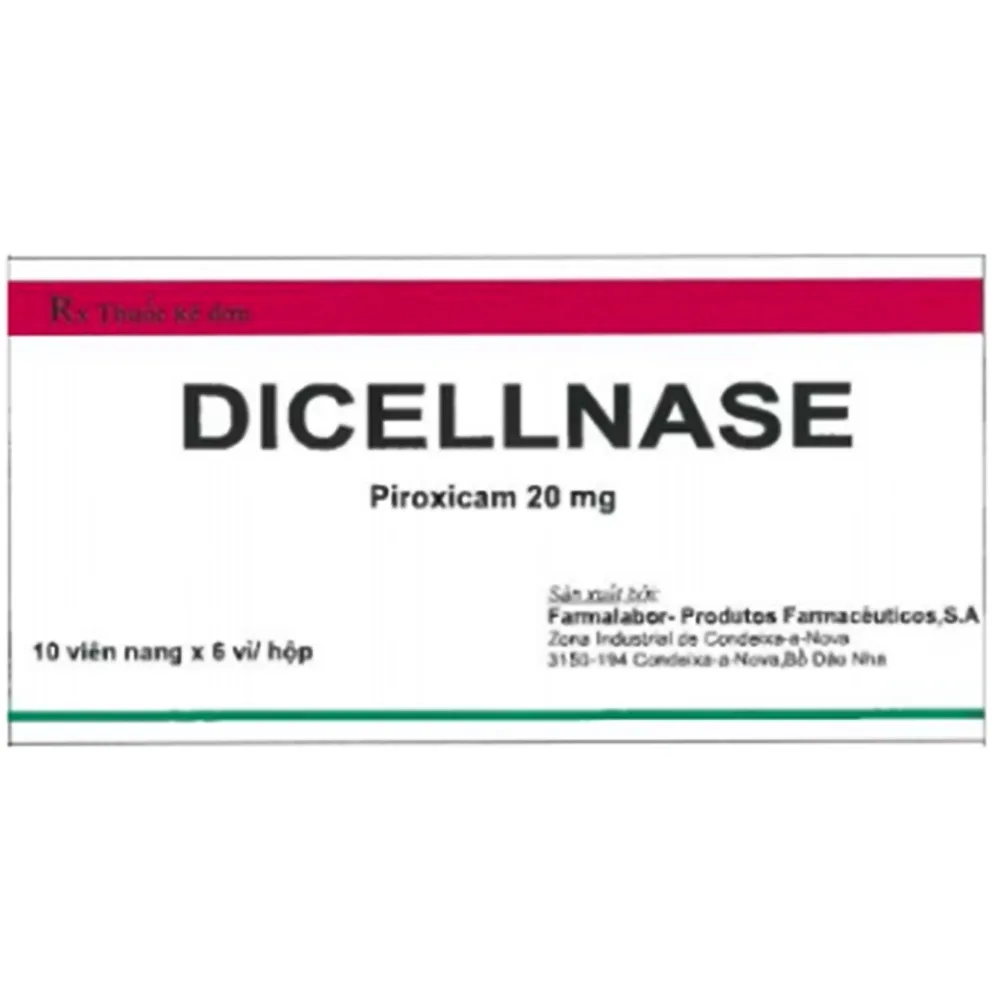Hình ảnh Thuốc Dicellnase Farma Glow điều trị viêm khớp dạng thấp, thoái hóa khớp (6 vỉ x 10 viên)