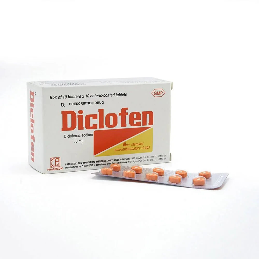 Hình ảnh Thuốc Diclofen Pharmedic điều trị viêm thấp khớp mãn tính (3 vỉ x 10 viên)