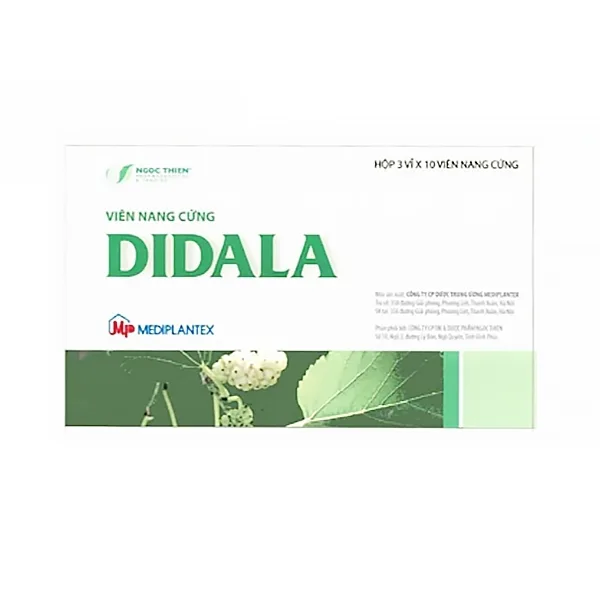 Hình ảnh Thuốc Didala Mediplantex hỗ trợ điều trị đái tháo đường típ 2 (3 vỉ x 10 viên)