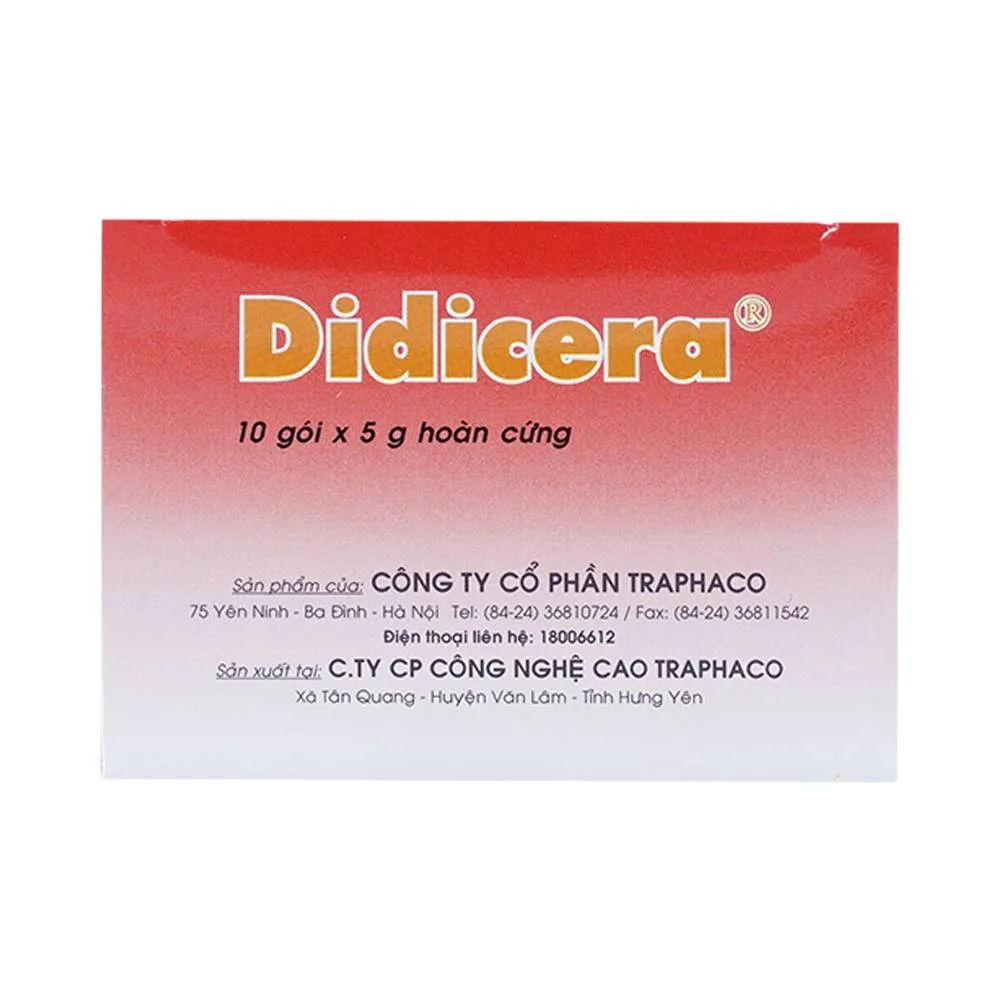 Hình ảnh Thuốc Didicera trừ phong thấp, bổ khí huyết, bổ can thận (10 gói x 5g)