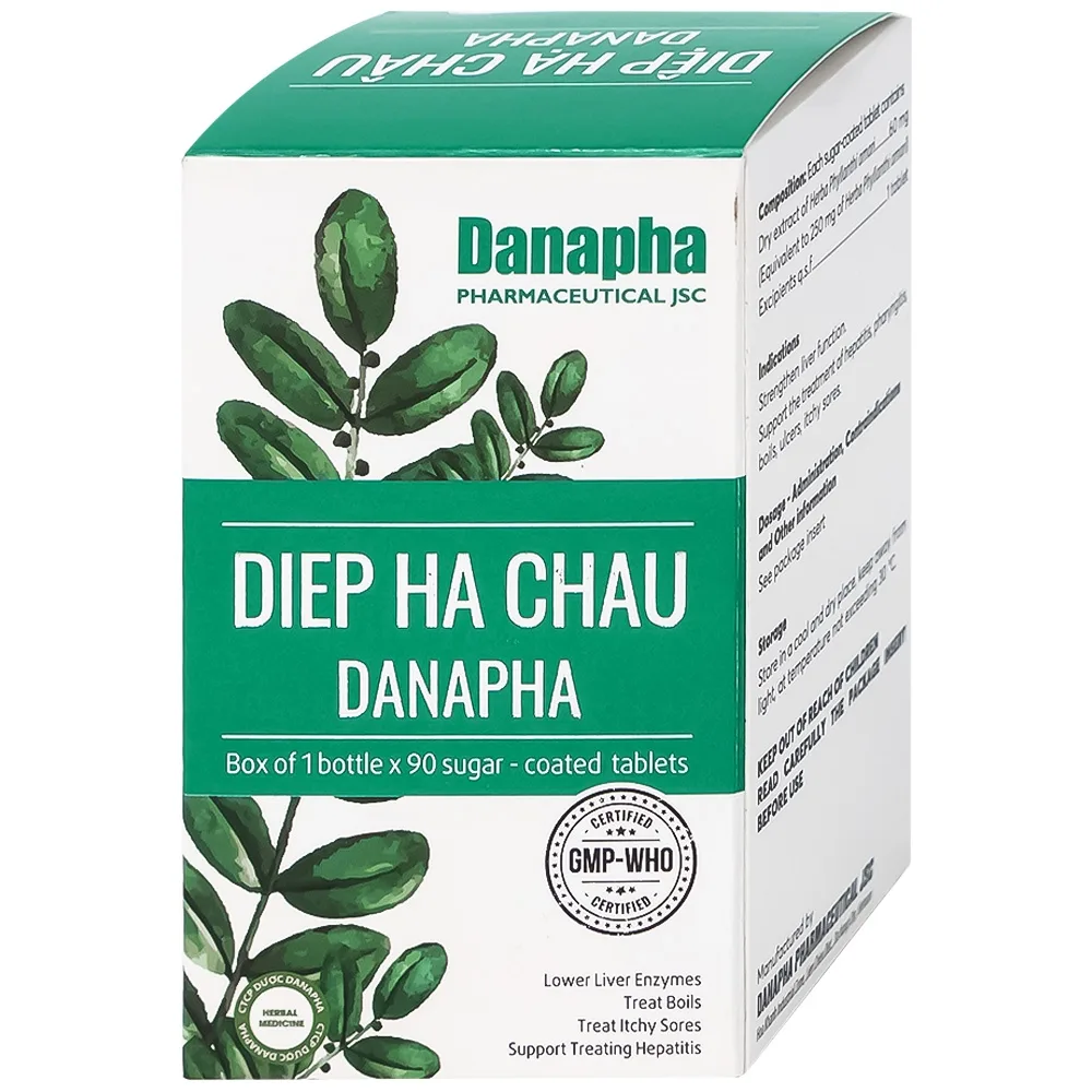 Hình ảnh Thuốc Diệp Hạ Châu Danapha tăng cường chức năng gan (90 viên)