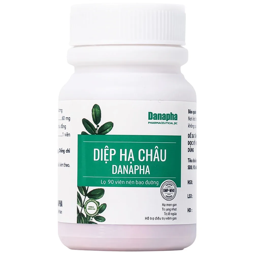 Hình ảnh Thuốc Diệp Hạ Châu Danapha tăng cường chức năng gan (90 viên)
