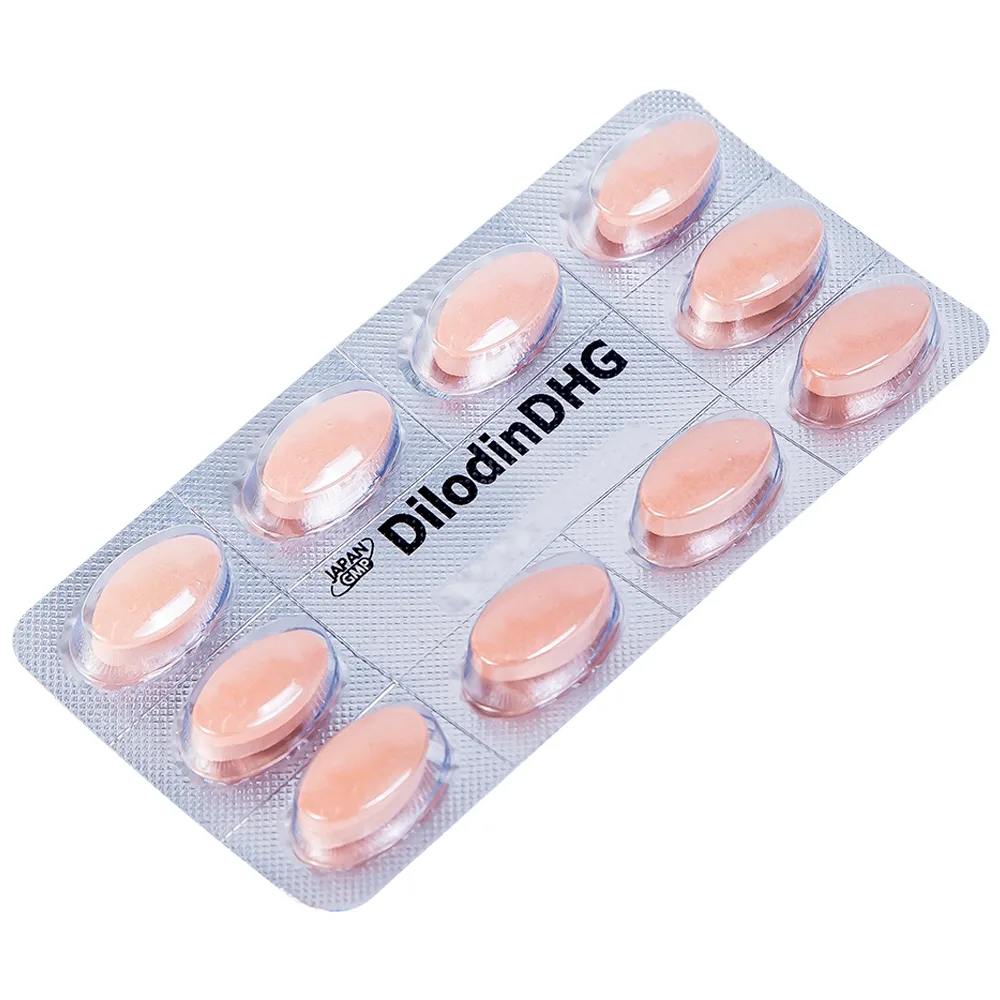 Hình ảnh Thuốc DilodinDHG điều trị các triệu chứng liên quan đến cơn trĩ cấp và bệnh trĩ mạn (5 vỉ x 10 viên)