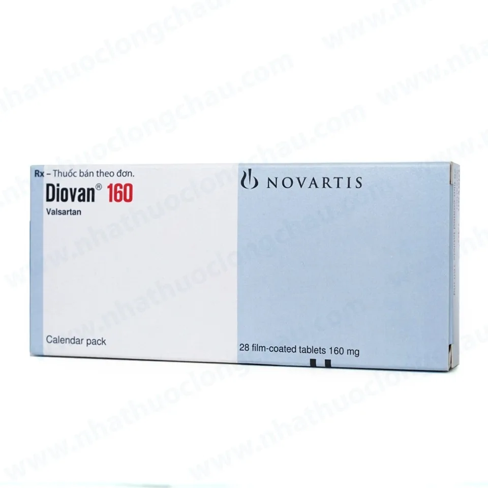 Hình ảnh Thuốc Diovan 160 Novartis điều trị bệnh tăng huyết áp, suy tim (2 vỉ x 14 viên)