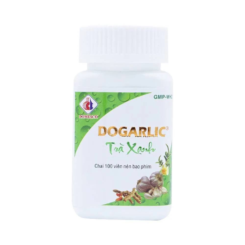 Hình ảnh Thuốc Dogarlic Trà Xanh Domesco hạ cholesterol, điều hòa triglyceride (100 viên)
