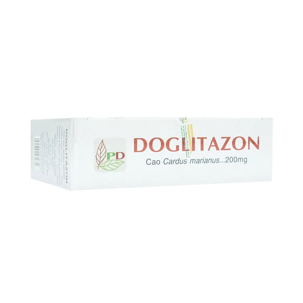 Hình ảnh Thuốc Doglitazon 200mg Phương Đông điều trị rối loạn tiêu hóa, giải độc gan (12 vỉ x 5 viên)