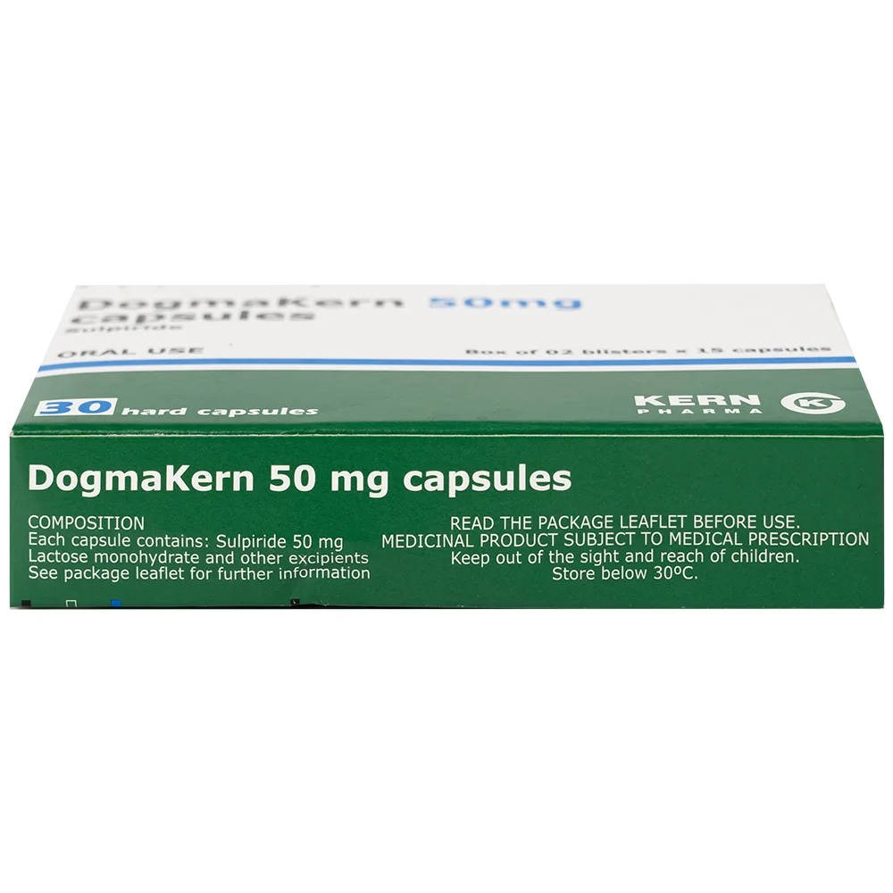 Hình ảnh Thuốc DogmaKern 50mg capsules điều trị tâm thần phân liệt cấp và mạn tính (2 vỉ x 15 viên)