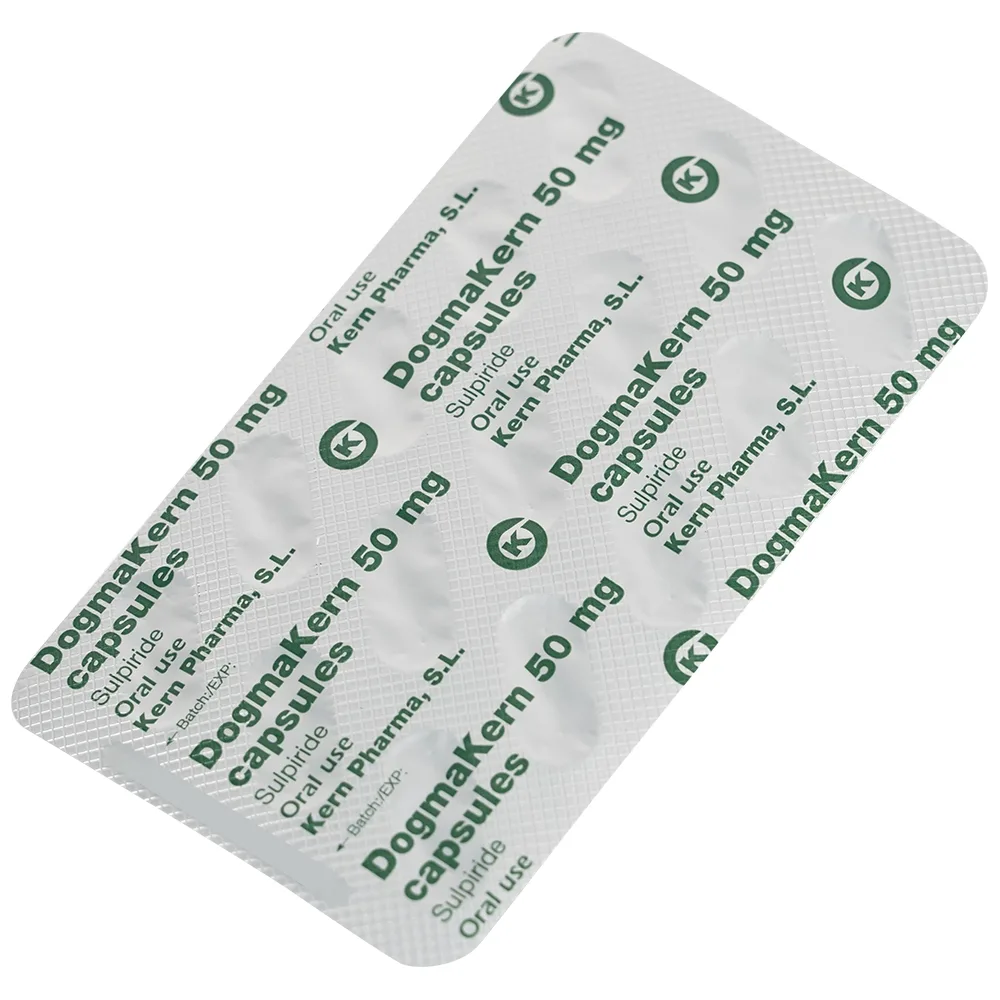 Hình ảnh Thuốc DogmaKern 50mg capsules điều trị tâm thần phân liệt cấp và mạn tính (2 vỉ x 15 viên)