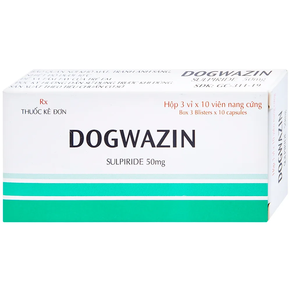 Hình ảnh Thuốc Dogwazin Thành Nam điều trị các triệu chứng lo âu, rối loạn hành vi nặng (3 vỉ x 10 viên)