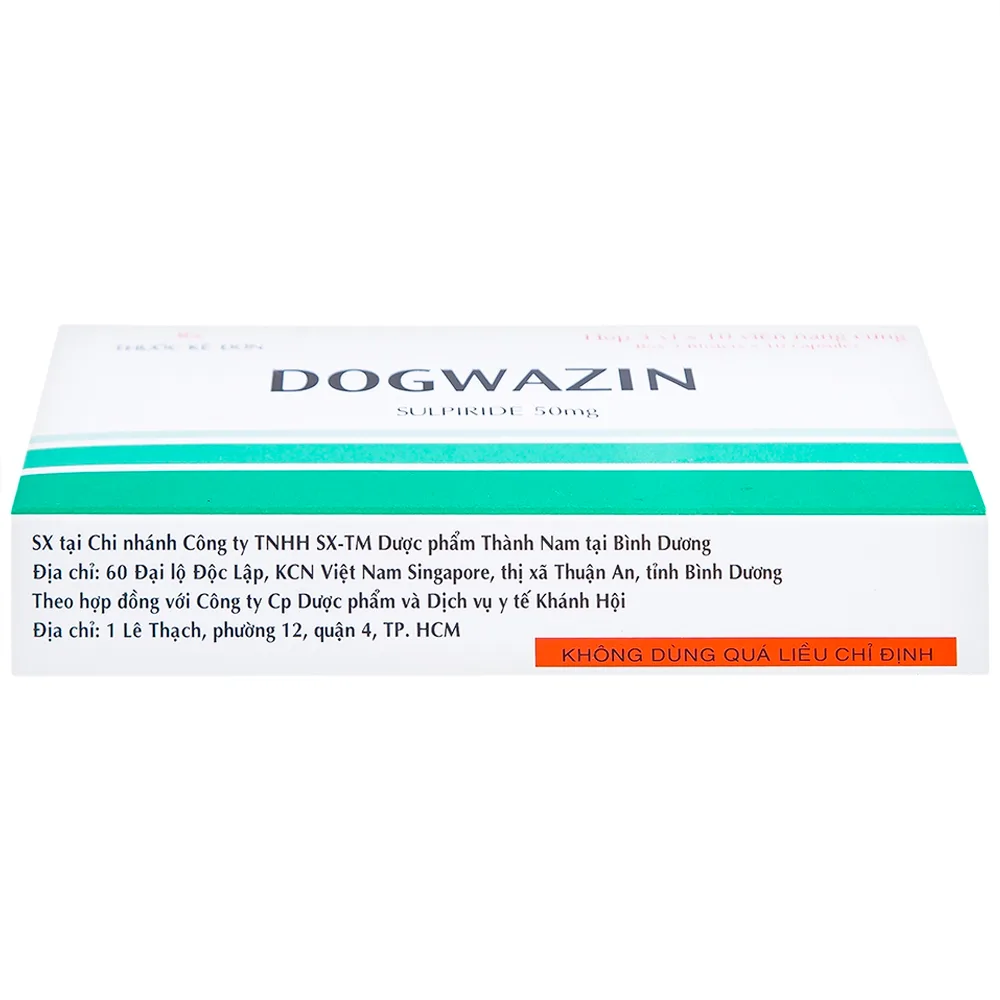 Hình ảnh Thuốc Dogwazin Thành Nam điều trị các triệu chứng lo âu, rối loạn hành vi nặng (3 vỉ x 10 viên)