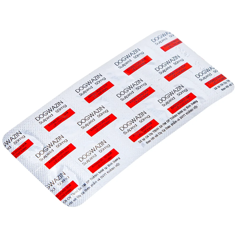 Hình ảnh Thuốc Dogwazin Thành Nam điều trị các triệu chứng lo âu, rối loạn hành vi nặng (3 vỉ x 10 viên)