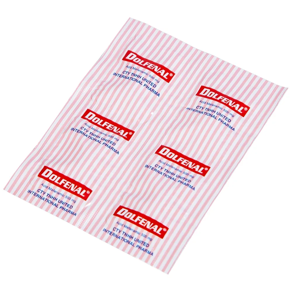 Hình ảnh Thuốc Dolfenal United giảm đau bụng kinh, đau răng, đau do chấn thương (25 vỉ x 4 viên)