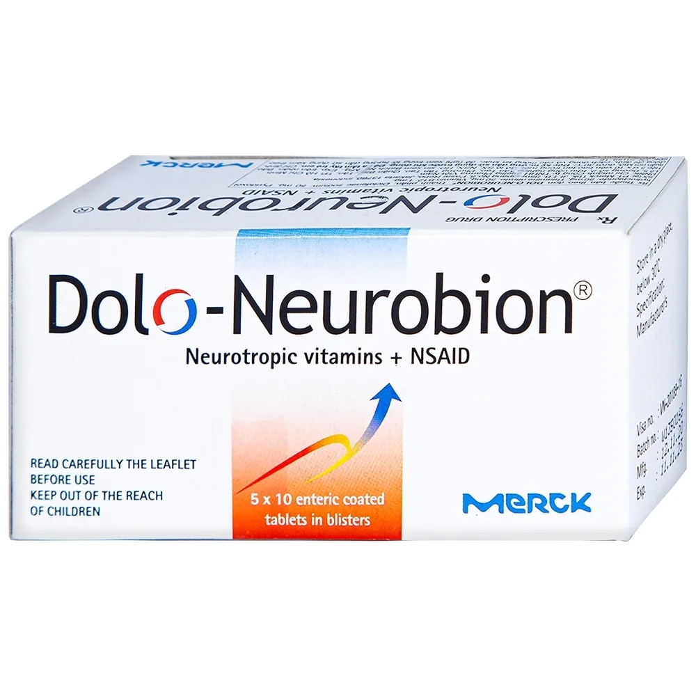 Hình ảnh Thuốc Dolo-Neurobion Merck giảm đau khớp, phong thấp (5 vỉ x 10 viên)