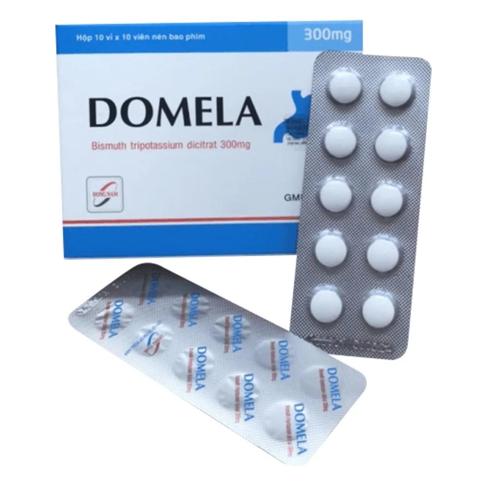 Hình ảnh Thuốc Domela Đông Nam điều trị viêm loét dạ dày và tá tràng (10 vỉ x 10 viên)