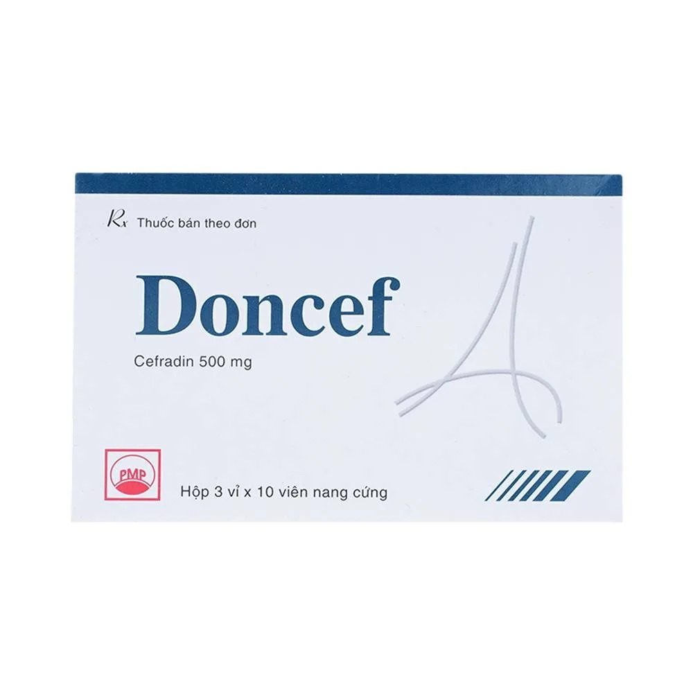 Hình ảnh Thuốc Doncef Pymepharco điều trị nhiễm khuẩn (3 vỉ x 10 viên)