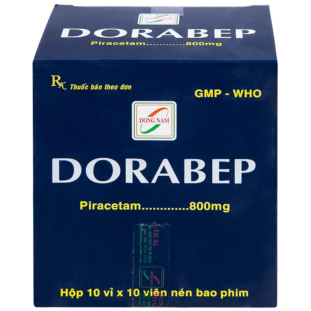 Hình ảnh Thuốc Dorabep 800mg Đông Nam điều trị triệu chứng chóng mặt (10 vỉ x 10 viên)