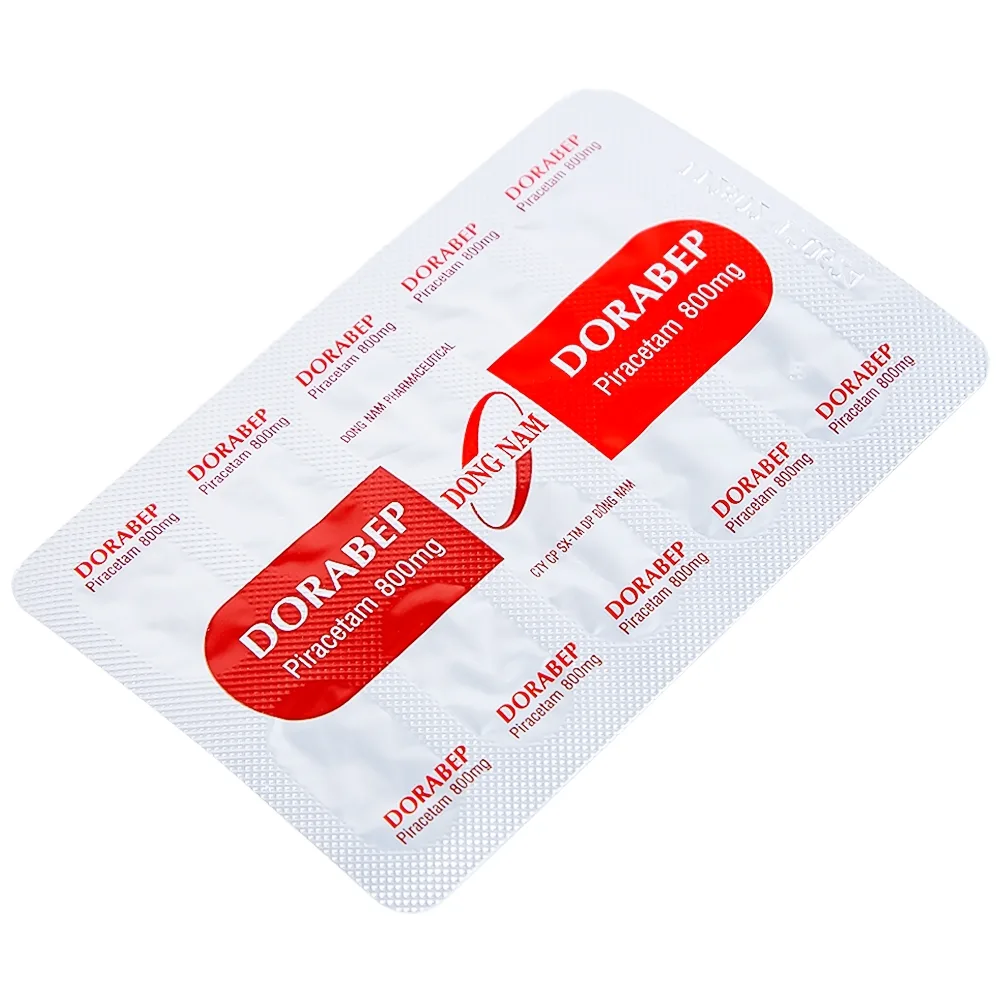 Hình ảnh Thuốc Dorabep 800mg Đông Nam điều trị triệu chứng chóng mặt (10 vỉ x 10 viên)