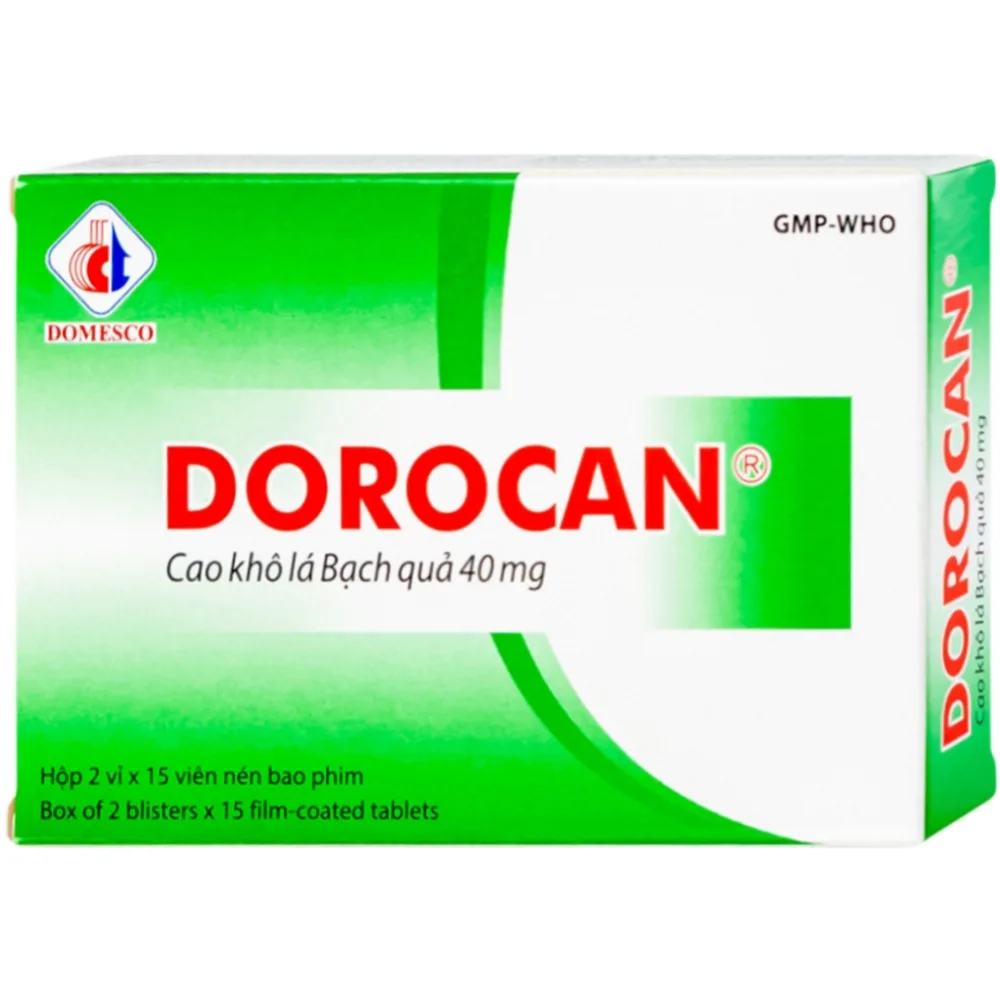 Hình ảnh Thuốc Dorocan 40mg Domesco điều trị rối loạn chú ý và trí nhớ (2 vỉ x 15 viên)