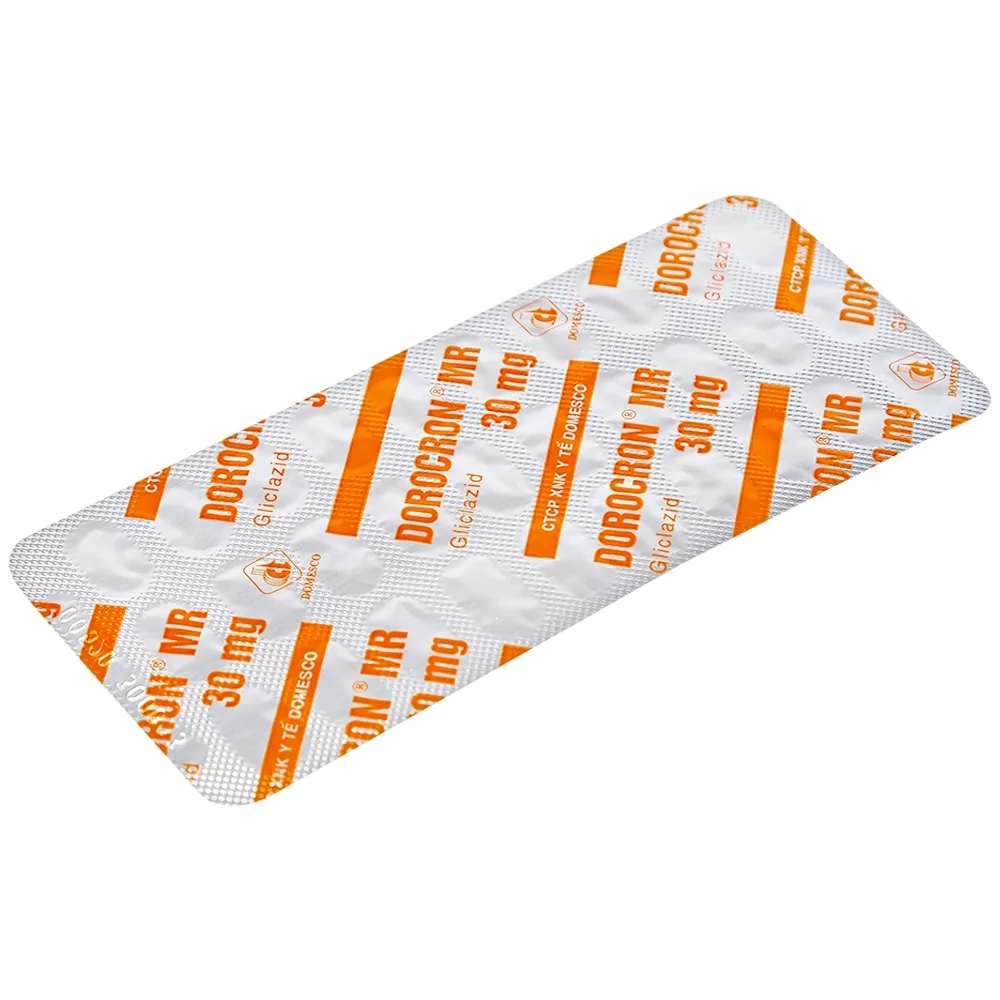 Hình ảnh Thuốc Dorocron MR 30mg Domesco điều trị đái tháo đường típ 2 (2 vỉ x 30 viên)
