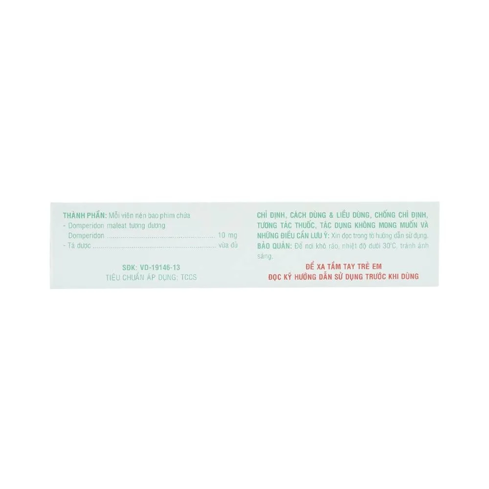 Hình ảnh Thuốc Dotium Domesco điều trị triệu chứng nôn, buồn nôn (10 vỉ x 10 viên)