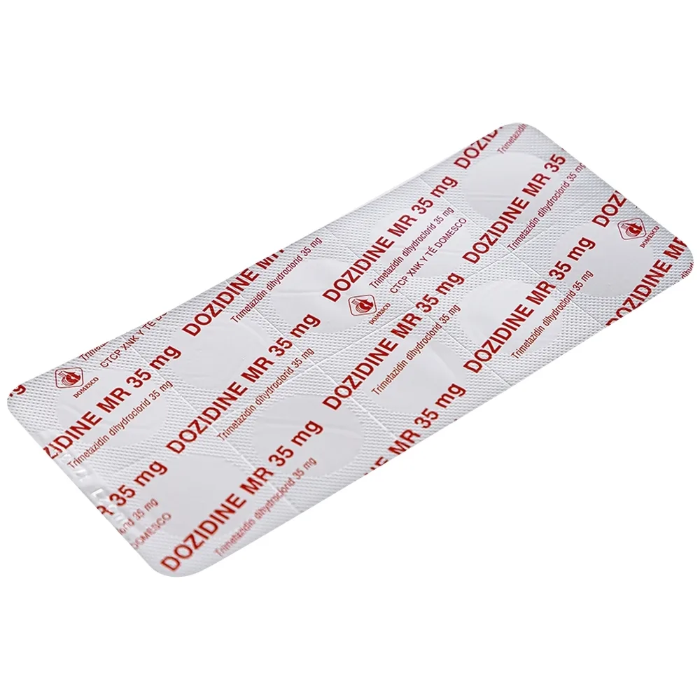 Hình ảnh Thuốc Dozidine MR 35mg Domesco điều trị triệu chứng đau thắt ngực ổn định (6 vỉ x 10 viên)