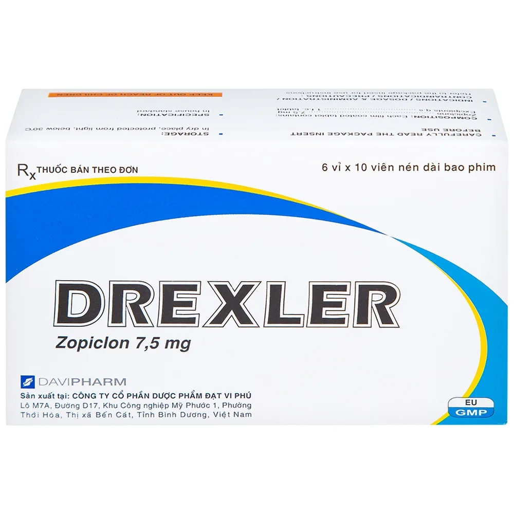 Hình ảnh Thuốc Drexler Davipharm điều trị ngắn hạn chứng mất ngủ (60 viên)