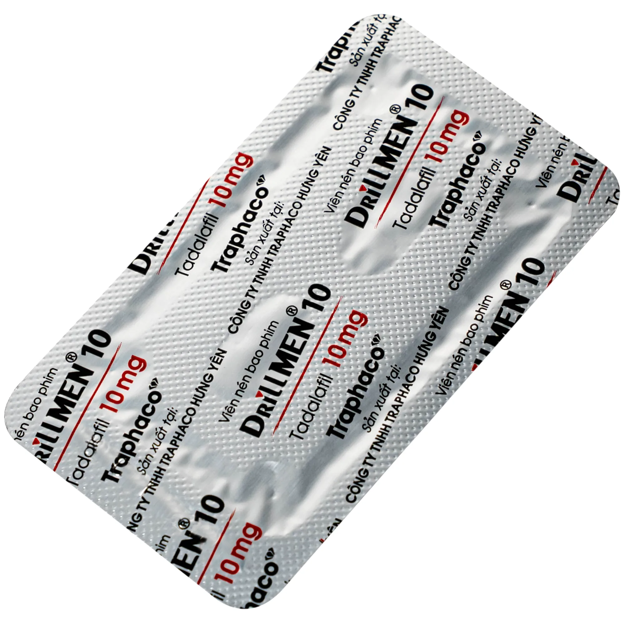 Hình ảnh Thuốc DrillMEN 10mg Traphaco điều trị rối loại cương dương (1 vỉ x 2 viên)