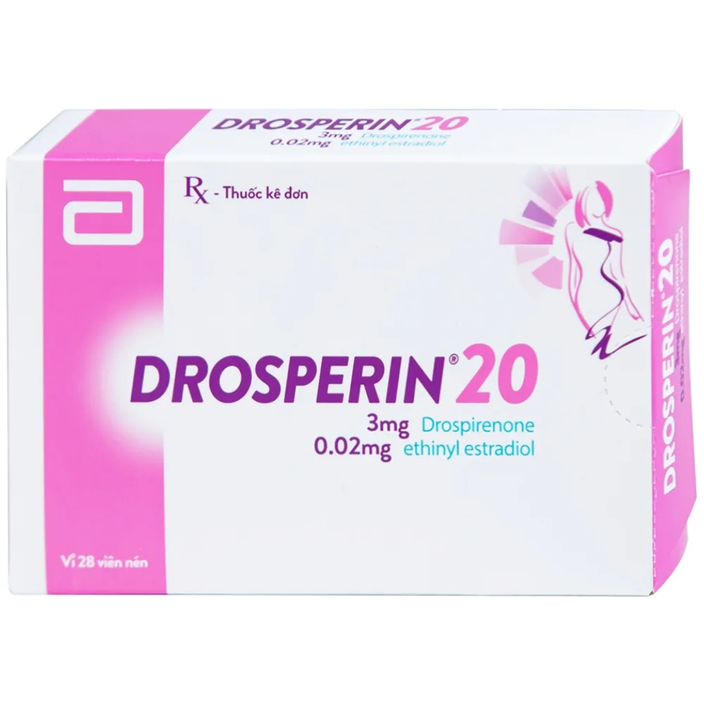 Hình ảnh Thuốc tránh thai hằng ngày Drosperin 20 Abbott (1 vỉ x 28 viên)