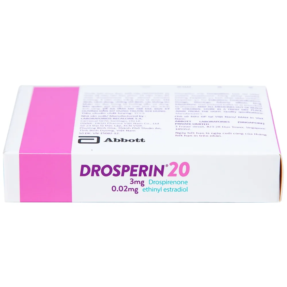 Hình ảnh Thuốc tránh thai hằng ngày Drosperin 20 Abbott (1 vỉ x 28 viên)