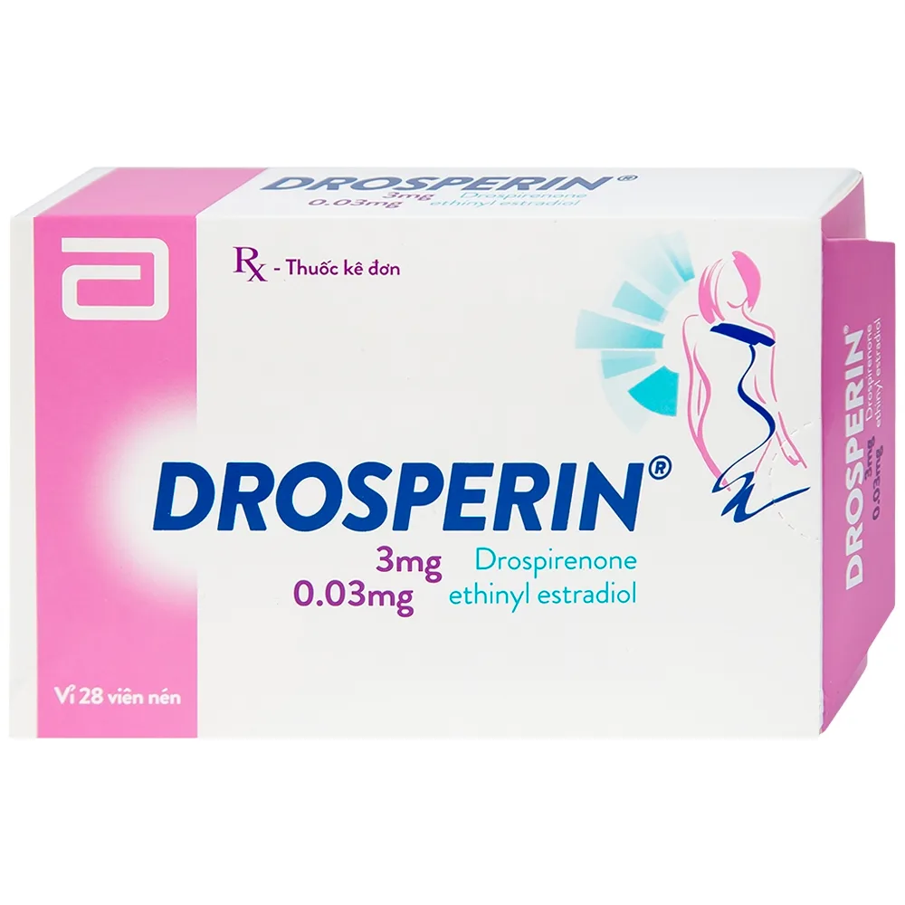 Hình ảnh Thuốc tránh thai hằng ngày Drosperin Abbott (1 vỉ x 28 viên)