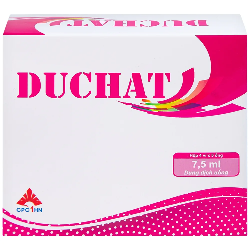 Hình ảnh Dung dịch uống Duchat CPC1 dự phòng trường hợp thiếu Vitamin và Acid Amin (4 vỉ x 5 ống x 7.5ml)