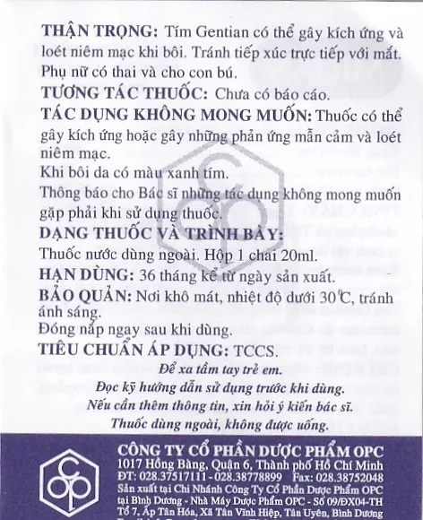 Hình ảnh Dung dịch Milian OPC điều trị nhiễm virus ngoài da, chốc lở, viêm da mủ (20ml)