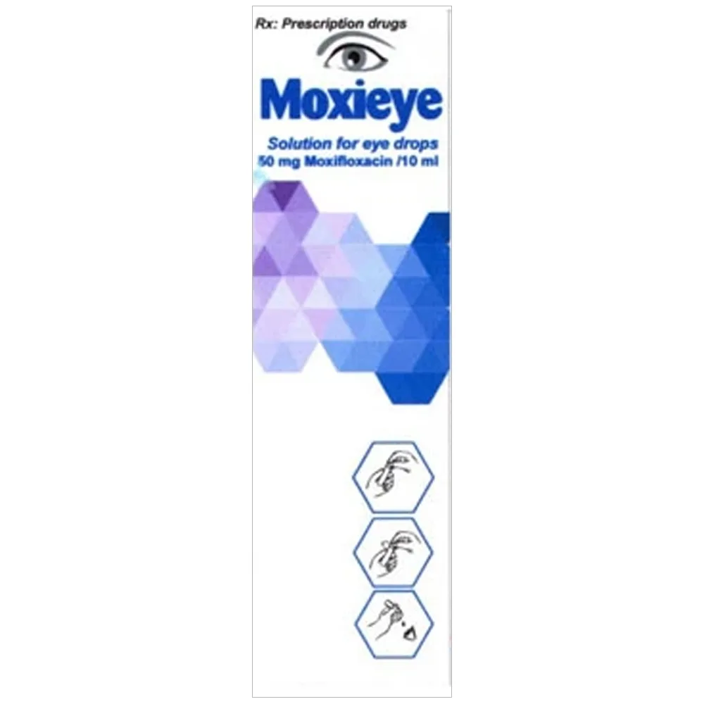 Hình ảnh Thuốc nhỏ mắt Moxieye 50mg điều trị nhiễm khuẩn mắt, viêm loét giác mạc (10ml)