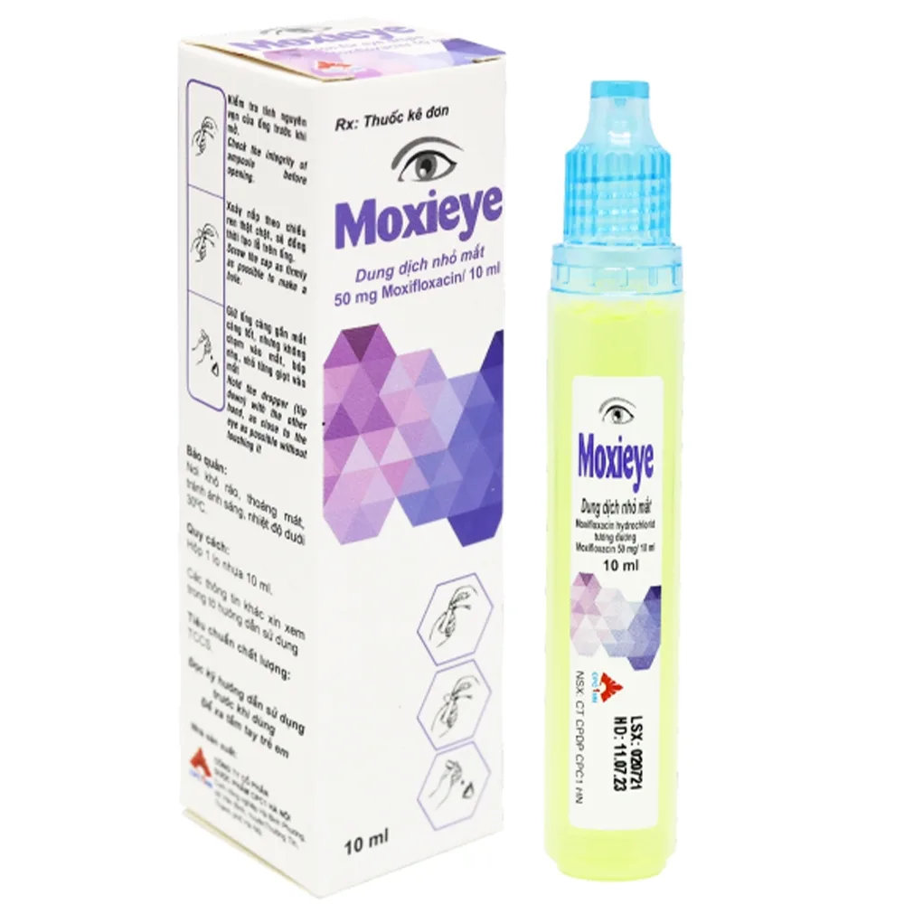 Hình ảnh Thuốc nhỏ mắt Moxieye 10ml CPC1HN điều trị nhiễm khuẩn ở mắt