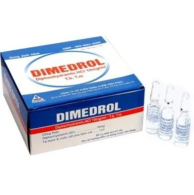 Hình ảnh Dung dịch tiêm Dimedrol Vĩnh Phúc điều trị viêm mũi dị ứng và bệnh da dị ứng (100 ống)
