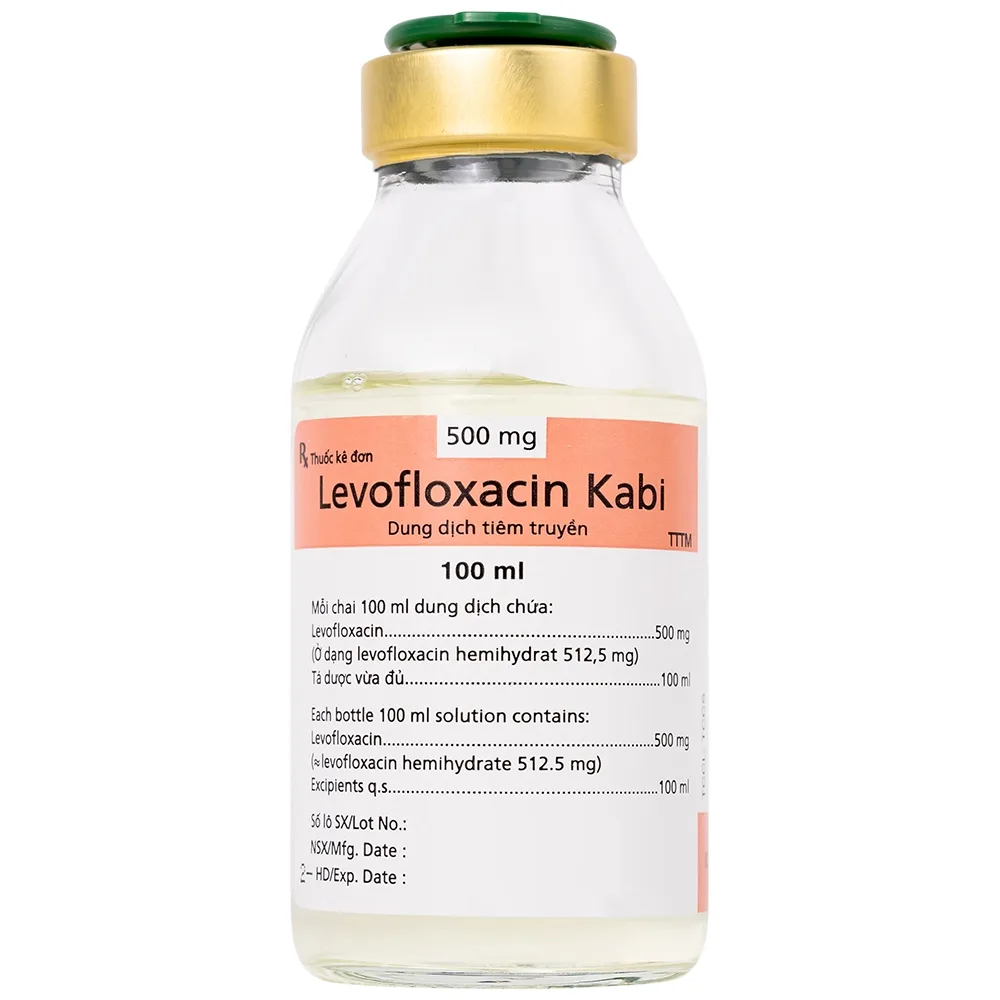 Hình ảnh Dịch tiêm truyền Levofloxacin Kabi 100ml Fresenius Kabi điều trị nhiễm khuẩn, viêm phổi