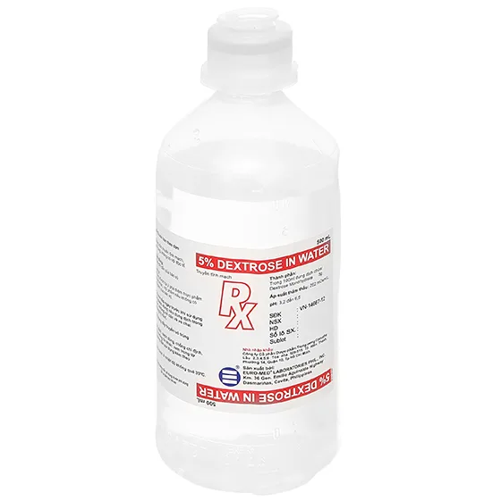 Hình ảnh Dung dịch truyền tĩnh mạch 5% Dextrose In Water 500ml Euro-Med duy trì dịch và năng lượng