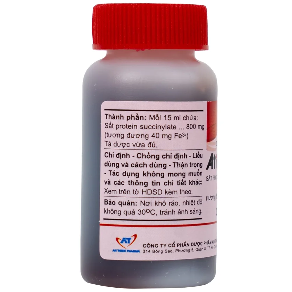 Hình ảnh Dung dịch uống Atiferole An Thiên điều trị thiếu sắt và thiếu máu do thiếu sắt (60ml)