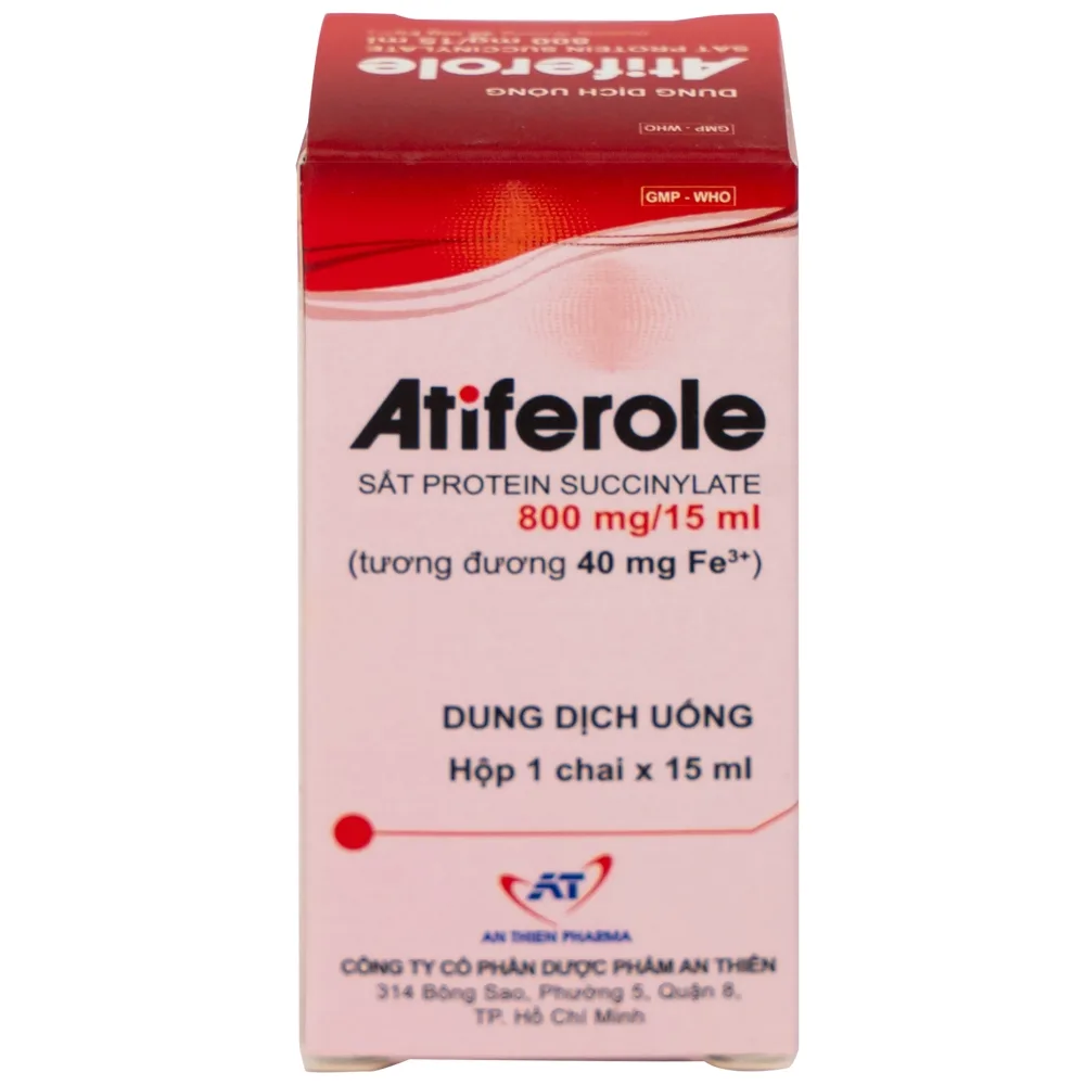 Hình ảnh Dung dịch uống Atiferole An Thiên điều trị thiếu sắt và thiếu máu do thiếu sắt (60ml)