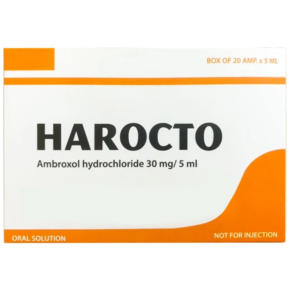 Hình ảnh Thuốc Harocto Hà Nam tiêu chất nhầy đường hô hấp (20 ống x 5ml)