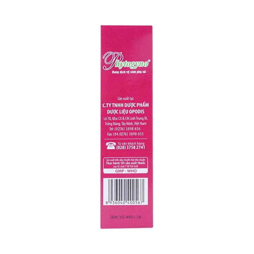 Hình ảnh Dung dịch vệ sinh phụ nữ Phytogyno Opodis Pharma điều trị viêm nhiễm đường sinh dục (100ml)