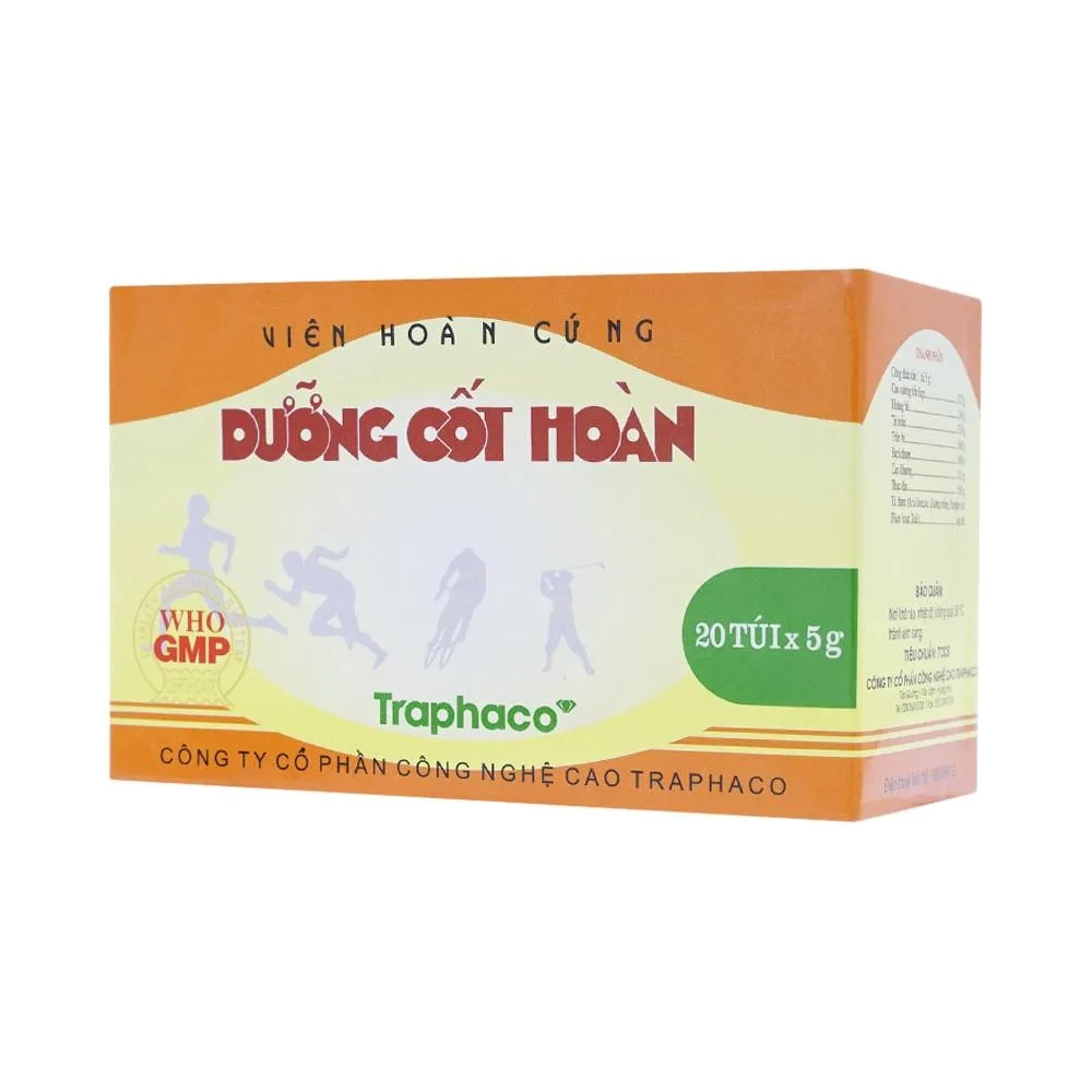Hình ảnh Thuốc Dưỡng Cốt Hoàn Traphaco điều trị nhức mỏi trong ống xương, đau lưng (20 gói x 5g)