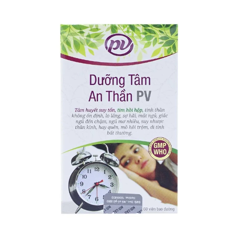 Hình ảnh Thuốc Dưỡng Tâm An Thần PV điều trị tâm huyết suy tổn, tim hồi hộp (60 viên)