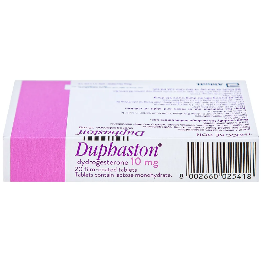 Hình ảnh Thuốc Duphaston Abbott điều hòa kinh nguyệt, lạc nội mạc tử cung (1 vỉ x 20 viên)