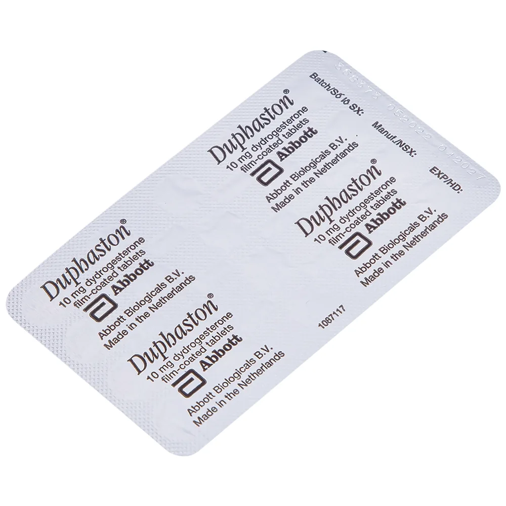 Hình ảnh Thuốc Duphaston Abbott điều hòa kinh nguyệt, lạc nội mạc tử cung (1 vỉ x 20 viên)