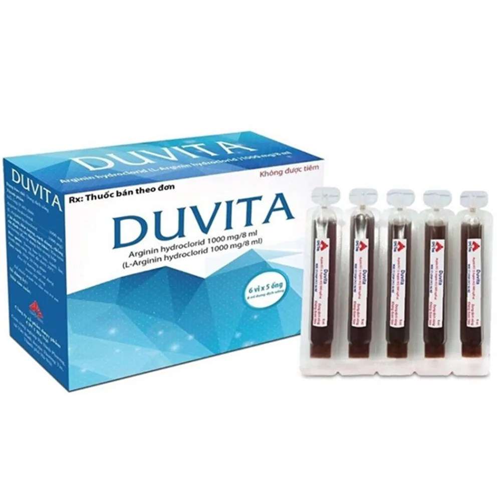 Hình ảnh Dung dịch Duvita 1000mg/8ml CPC1HN hỗ trợ điều trị các triệu chứng rối loạn khó tiêu (4 vỉ x 5 ống)