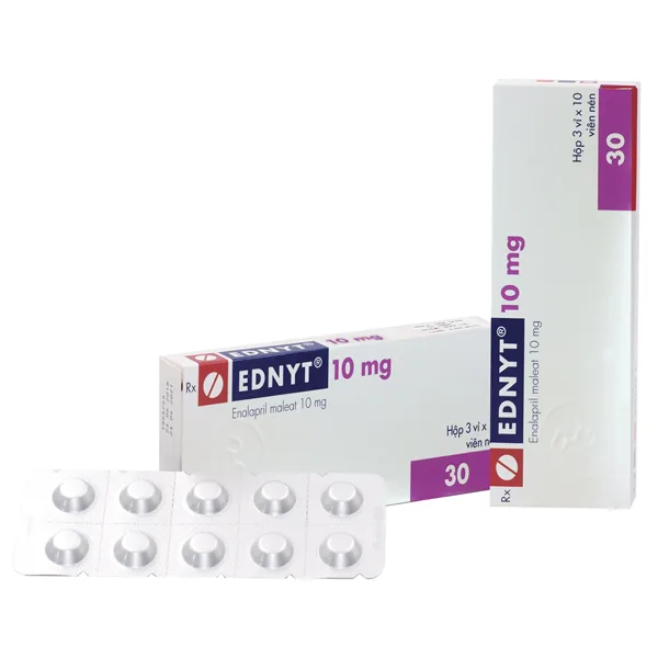 Hình ảnh Thuốc Ednyt 10mg Gedeon điều trị tăng huyết áp, suy tim (3 vỉ x 10 viên)